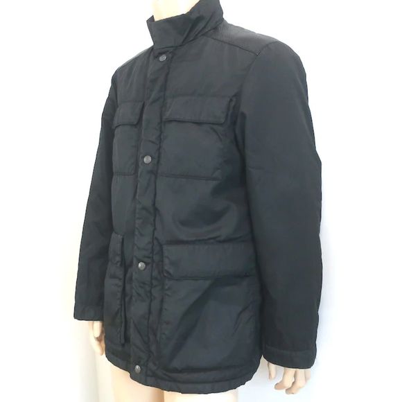 Prada Multi-Pocket Jacket Black Leather-Trim Nylon Size Small - Picture 3 of 10